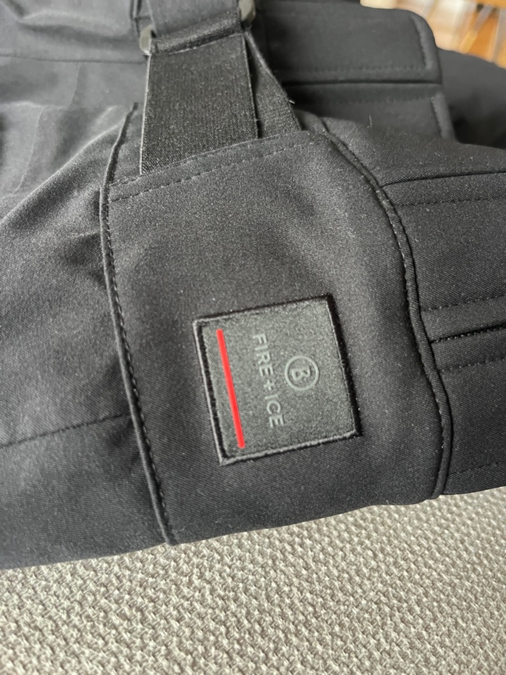 FIRE+ICE Black Ski Bibs with Logo Patch.
Bogner ,worn 1 times!